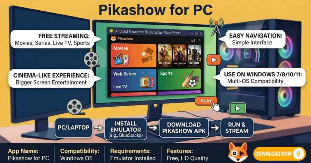 Pikashow for PC (Windows 71011) – Free Download & Installation Guide 2026