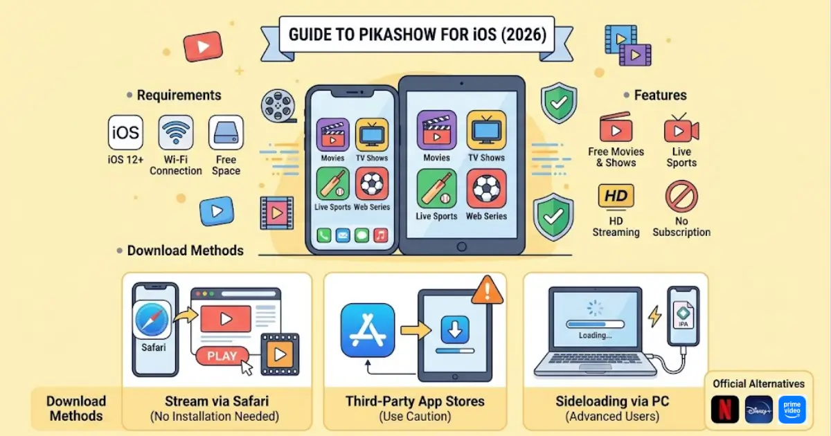 Pikashow for iOS (iPhone & iPad) – Free Download & Installation Guide 2026